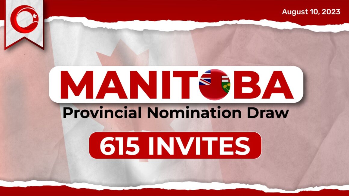 Recent Manitoba PNP draw issues 615 Invitations in August Month