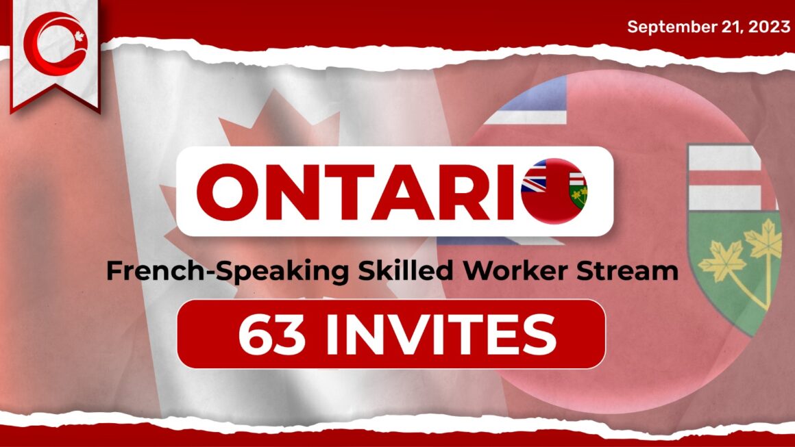 Latest Ontario PNP draw Invites Skilled Francophone Workers