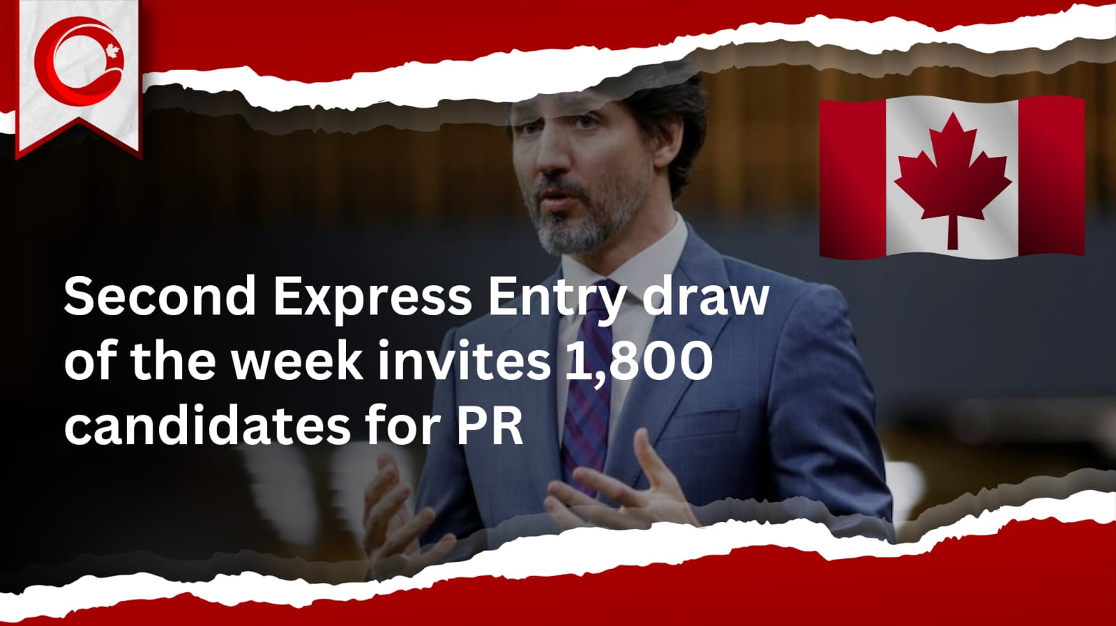 Second Express Entry draw of the week invites 1,800 candidates for PR