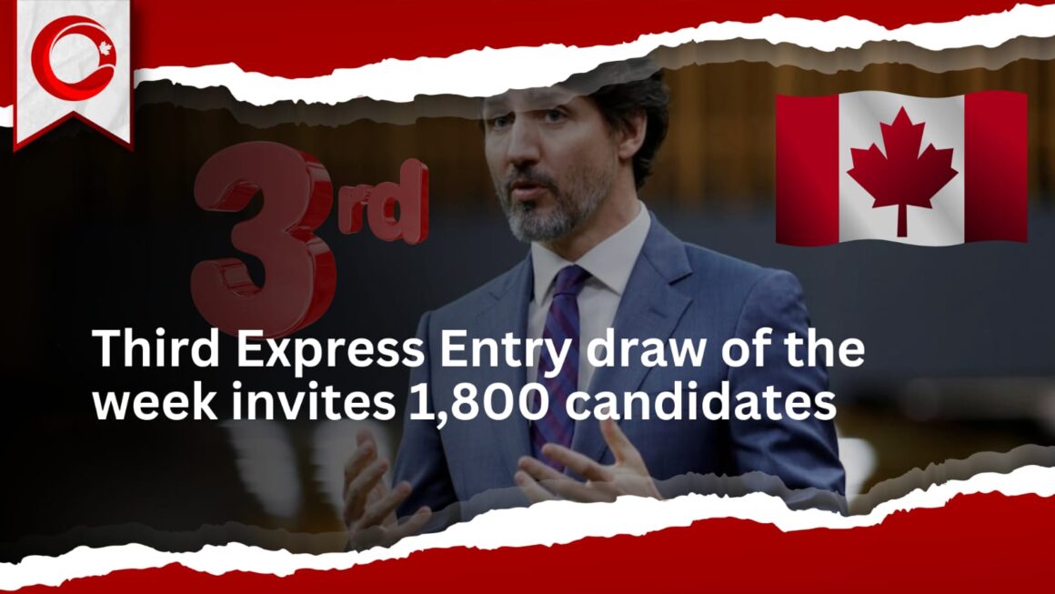 Third Express Entry draw of the week invites 1,800 candidates