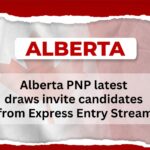 Alberta PNP latest draws invite candidates from Express Entry Stream